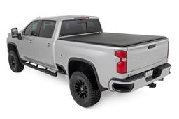 6'9" Soft Roll-Up Tonneau Cover for Silverado/Sierra HD (2020–2025), view 2, Rough Country 42120690