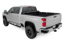 6'9" Soft Roll-Up Tonneau Cover for Silverado/Sierra HD (2020–2025), view 3, Rough Country 42120690