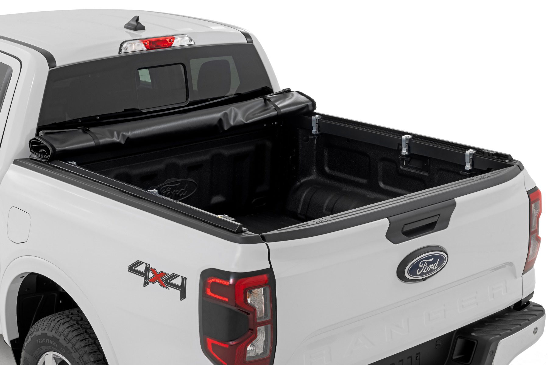 Soft Roll-Up Tonneau Cover for 2024 Ford Ranger 5' Bed, Rough Country 42219550