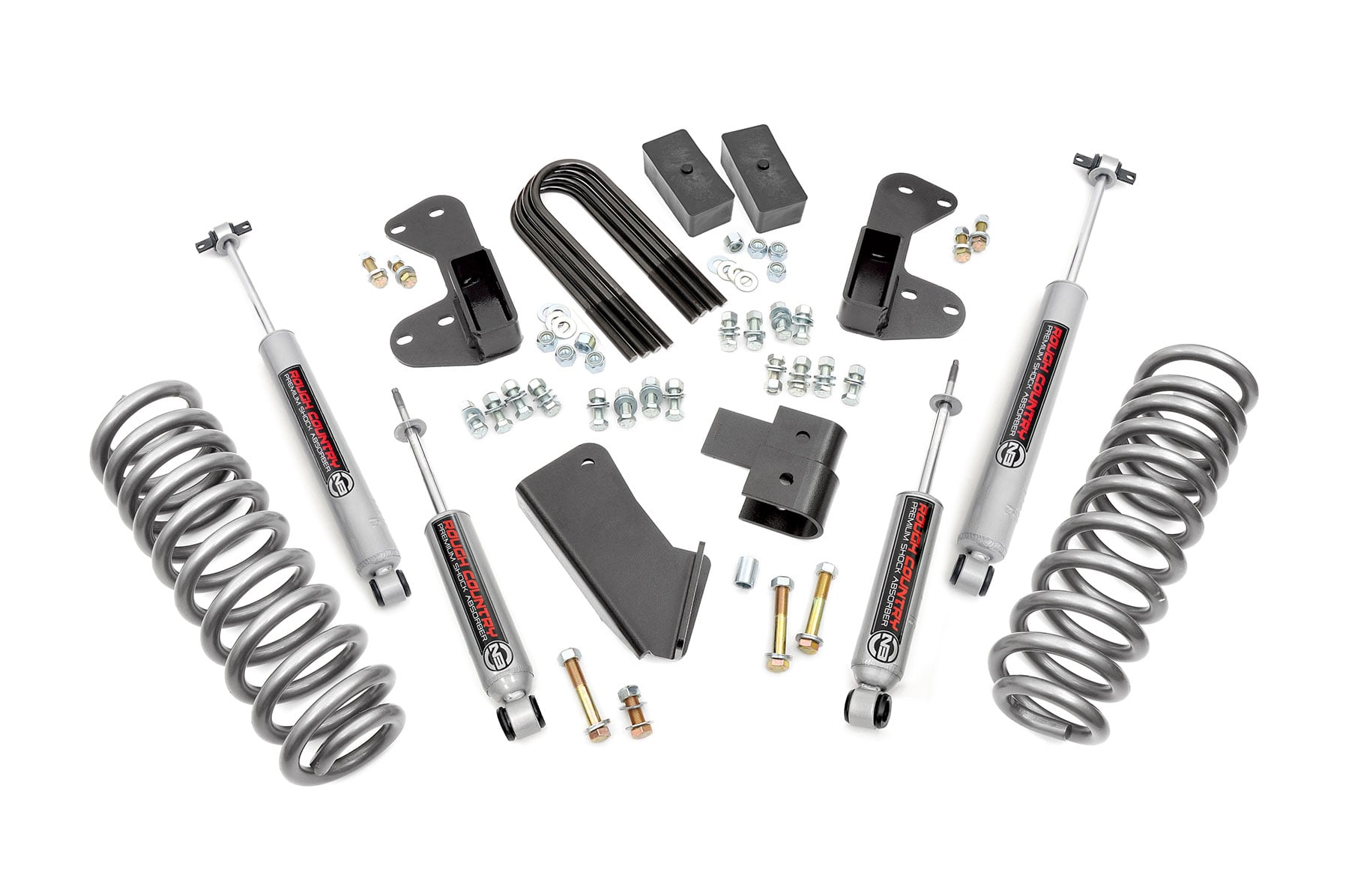 Rough Country 2.5-Inch Lift Kit with N3 Shocks for 1980–1996 Ford F-150 RWD