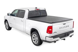 Soft Roll-Up Tonneau Cover for Ram 1500 6'4" Bed (2019–2025), view 3, Rough Country 42309650