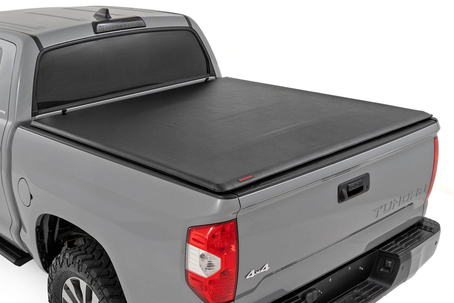 Rough Country Soft Roll-Up Tonneau Cover for 2007–2021 Toyota Tundra 5'7" Bed