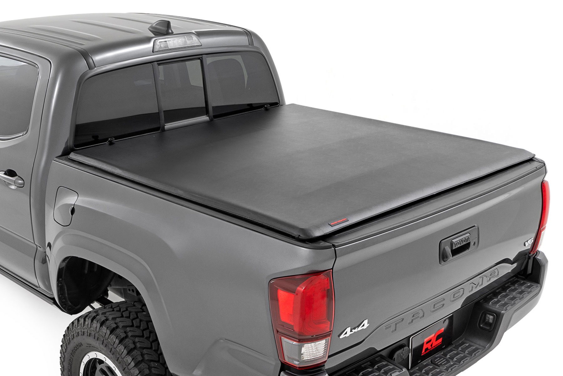 Rough Country Soft Roll-Up Tonneau Cover for 2016–2023 Toyota Tacoma 5-Foot Bed