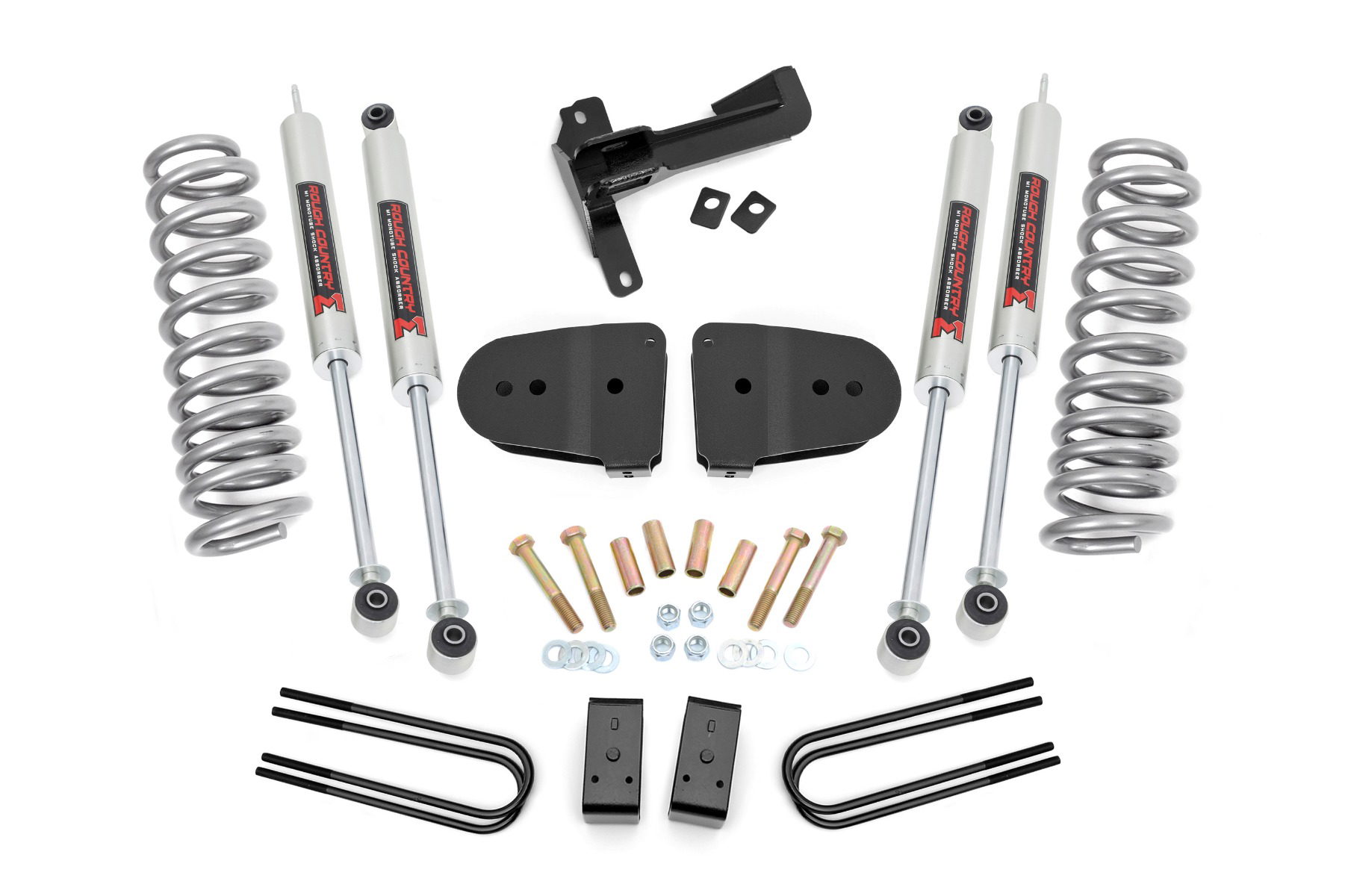 3-Inch Lift Kit with M1 Shocks for Ford F-250 4WD (2023–2024), Rough Country 43640