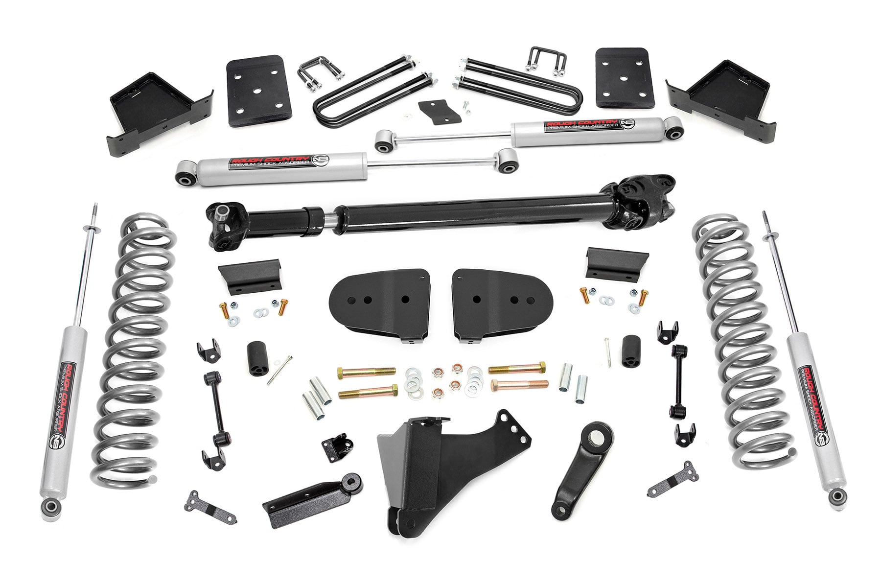 6-Inch Super Duty Lift Kit, N3 Shocks, 4.5-In Blocks — Rough Country 43731