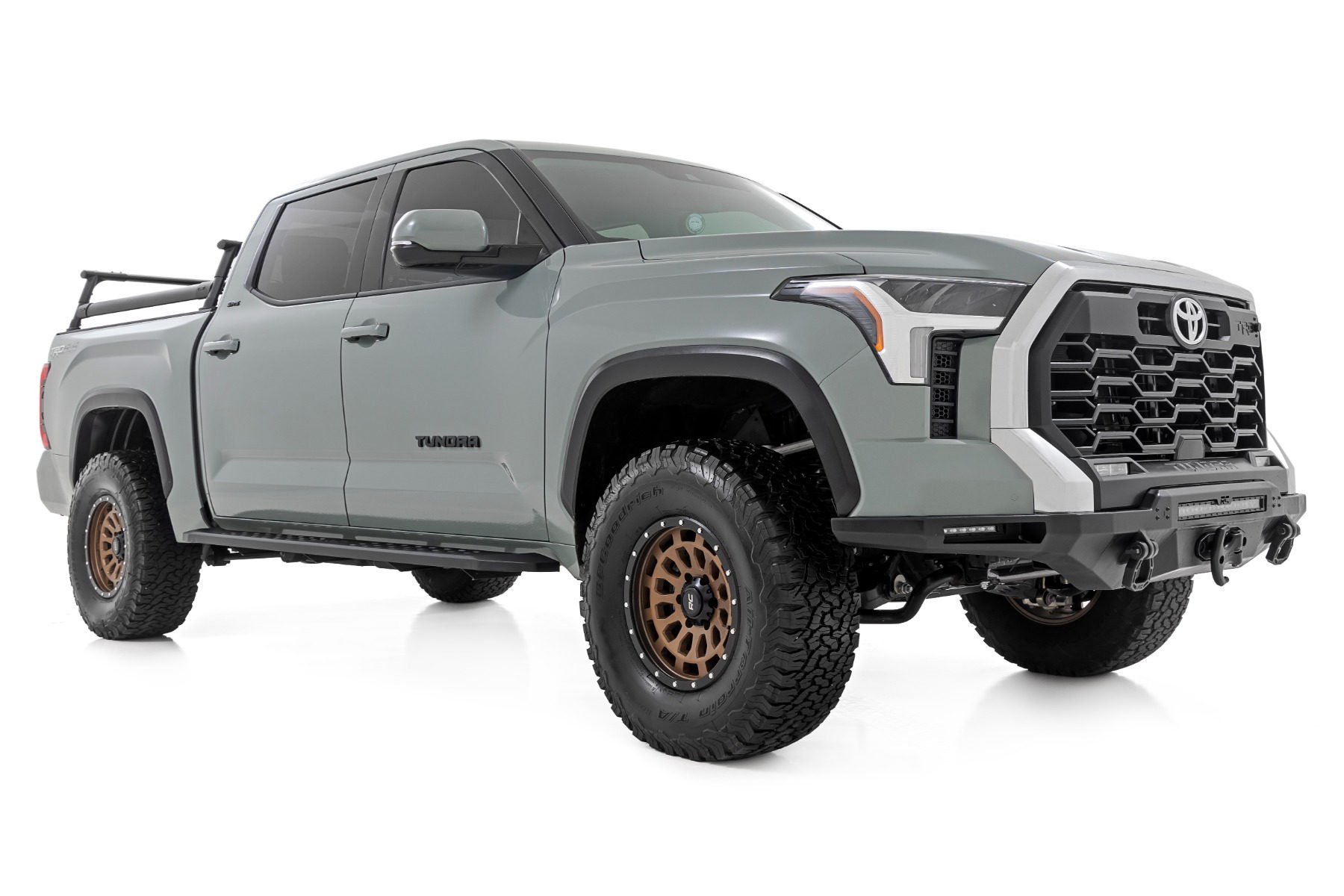 RPT2 Running Boards for Toyota Tundra Crew Cab (2022-2025), Rough Country 44007