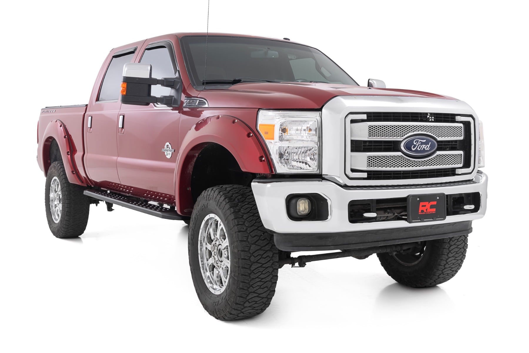 RPT2 Running Boards for Ford F-250/F-350 Crew Cab (2009-2016), Rough Country 44009