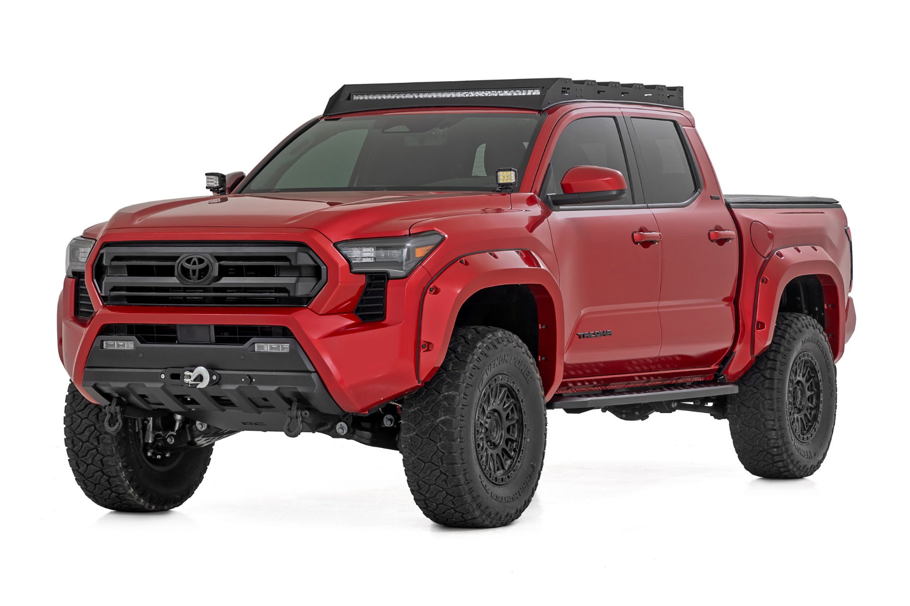 RPT2 Running Boards for 2024-2025 Toyota Tacoma Crew Cab, Rough Country 44011