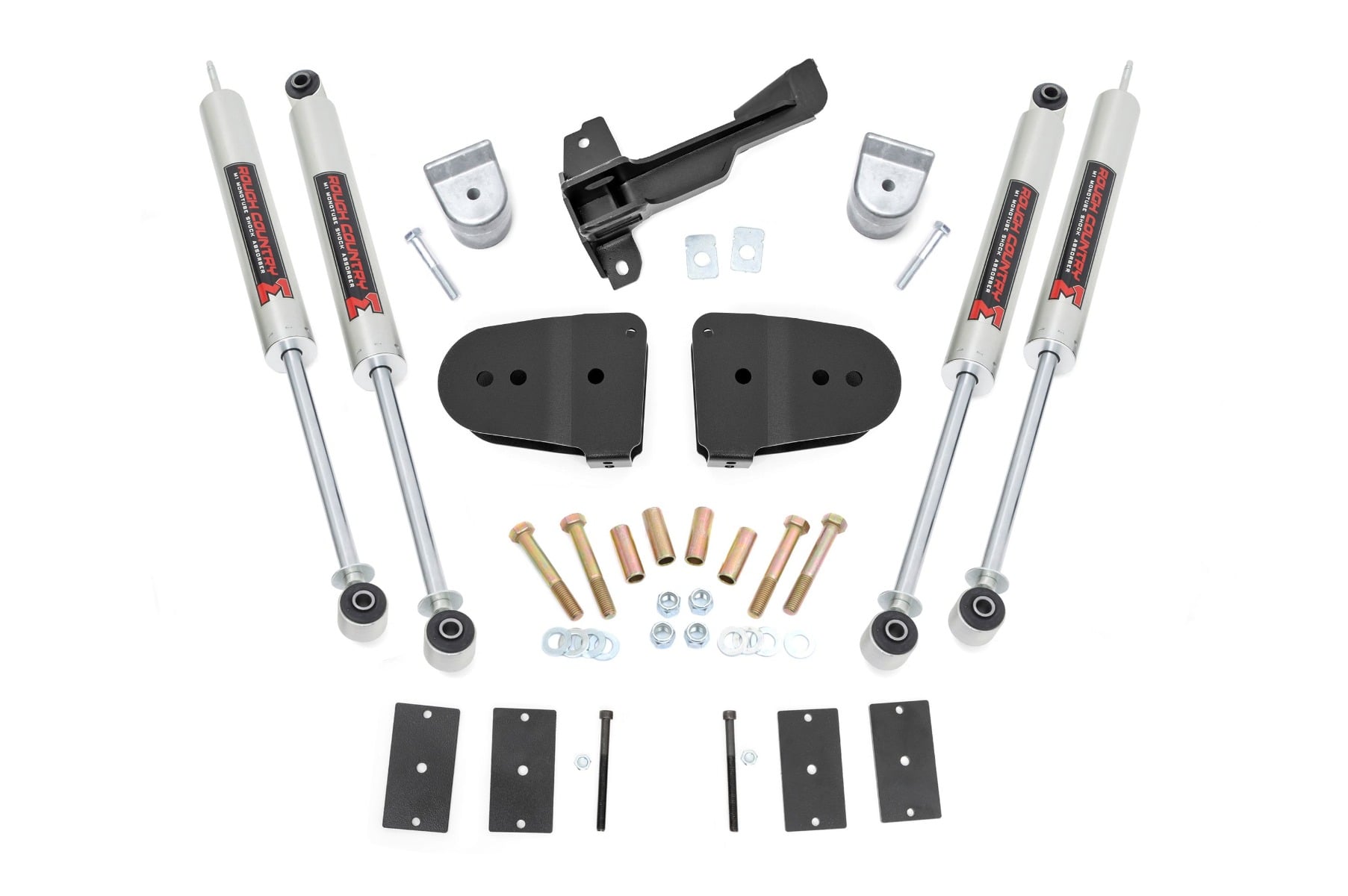 Rough Country 3-Inch Lift Kit with M1 Shocks for 2023-2025 Ford Super Duty 4WD