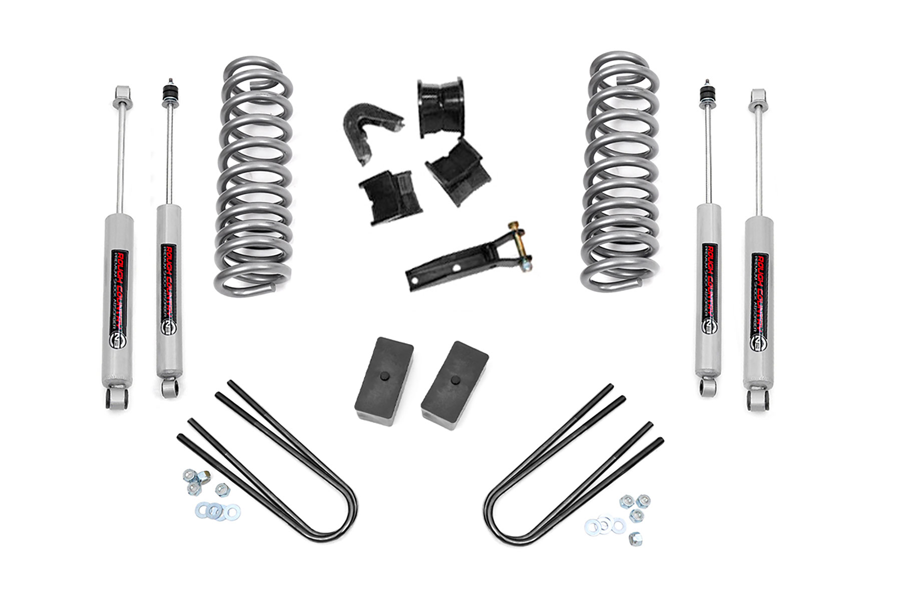 Rough Country 4-Inch Lift Kit with N3 Shocks for Ford F-100/F-150 4WD