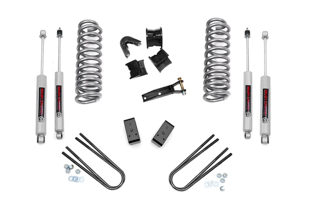 Rough Country 4-Inch Lift Kit with N3 Shocks for 1978"1979 Ford Bronco 4WD