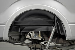 Rear Wheel Well Liners for Ford F-150 (2004-2014) shown installed, Rough Country 4504A