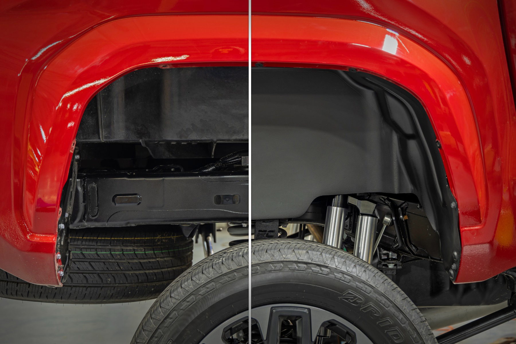 Rear Wheel Well Liners for Toyota Tacoma (2024-2025), Rough Country 4521A