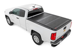 Low Profile Hard Tri-Fold Tonneau Cover for Colorado & Canyon 6' Bed, view 2, Rough Country 47120600B
