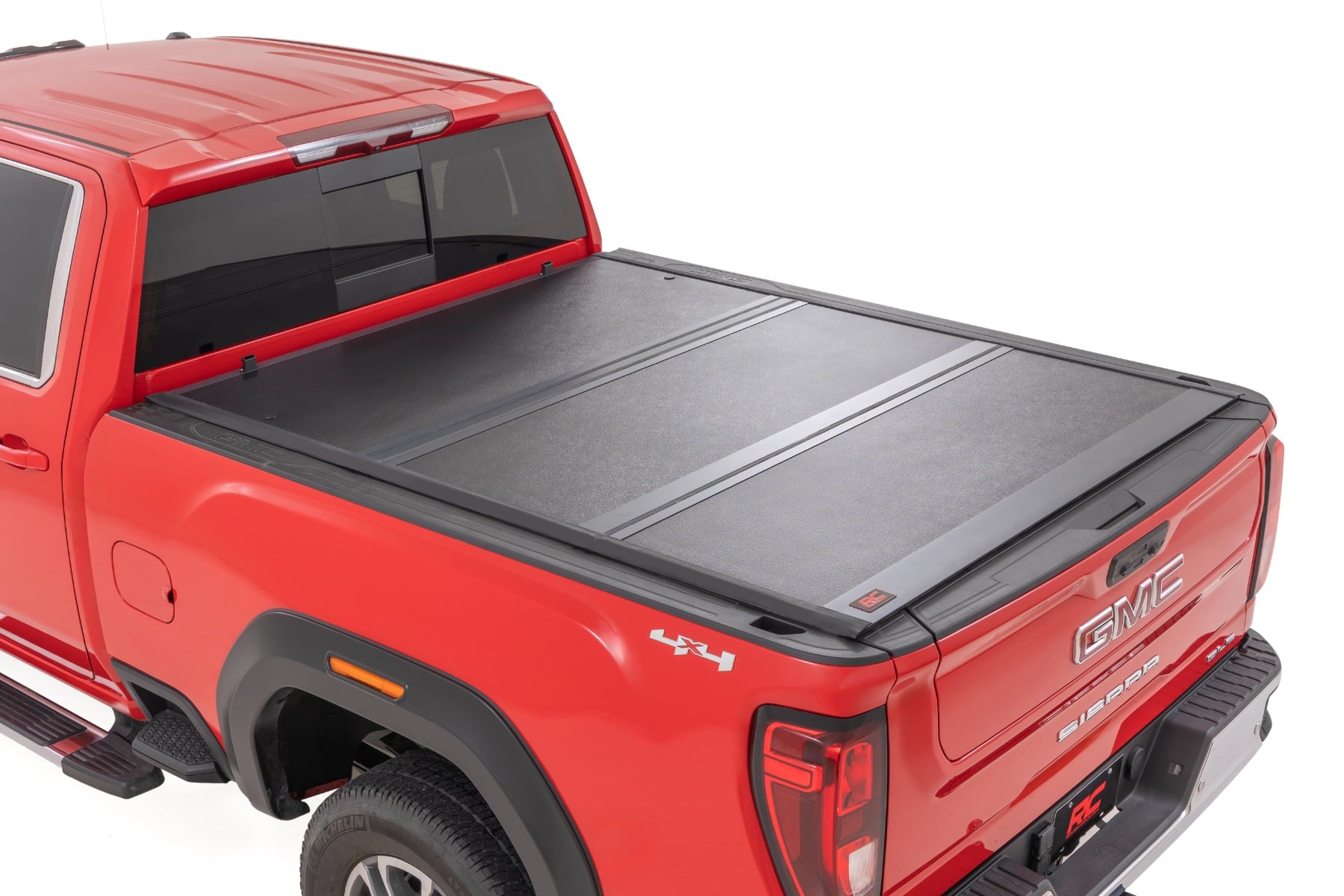 Rough Country Hard Tri-Fold Tonneau Cover for Silverado/Sierra HD