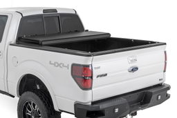 Hard Tri-Fold Tonneau Cover for F-150 5'7" Bed (2004–2014), view 2, Rough Country 47214550B