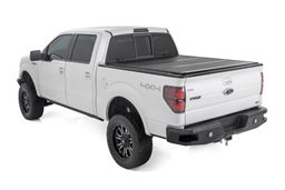 Hard Tri-Fold Tonneau Cover for F-150 5'7" Bed (2004–2014), view 3, Rough Country 47214550B