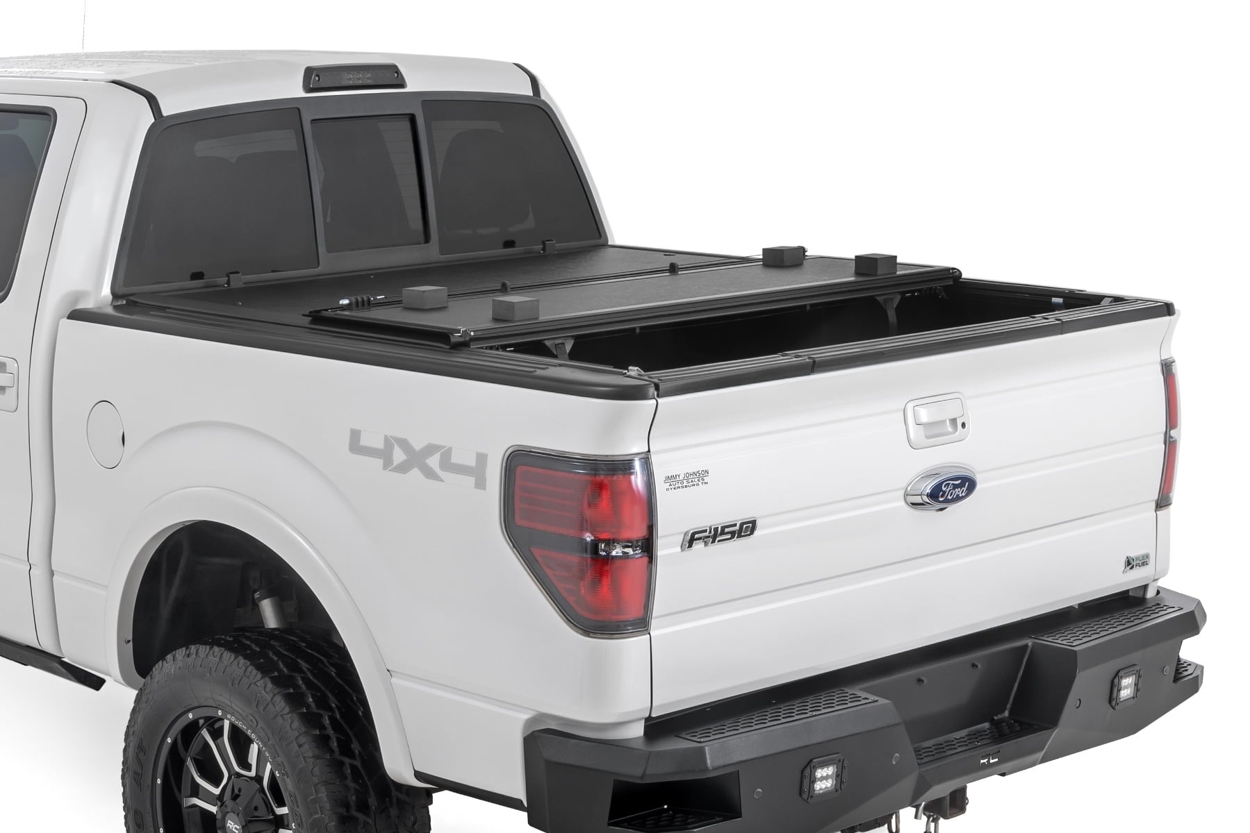 Hard Tri-Fold Tonneau Cover for F-150 5'7" Bed (2004–2014), Rough Country 47214550B