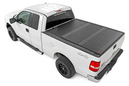 6'7" Bed Hard Tri-Fold Tonneau Cover for Ford F-150 (2004-2014), view 2, Rough Country 47214650B