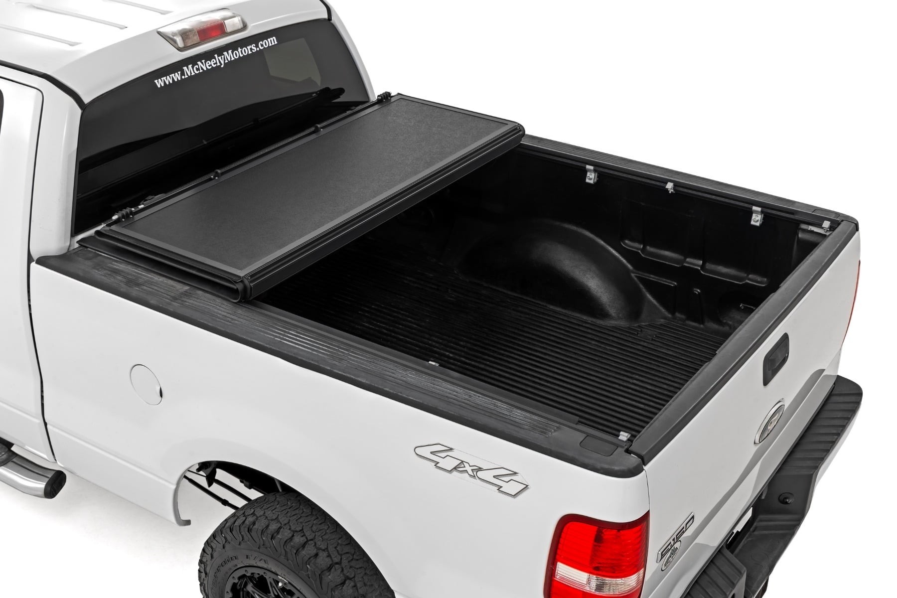 6'7" Bed Hard Tri-Fold Tonneau Cover for Ford F-150 (2004-2014), Rough Country 47214650B