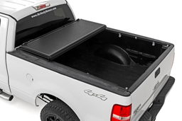 6'7" Bed Hard Tri-Fold Tonneau Cover for Ford F-150 (2004-2014), Rough Country 47214650B