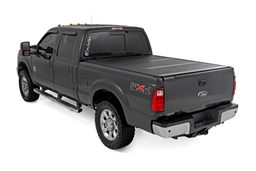 Hard Low-Profile Tri-Fold Bed Cover for 6'10" Beds, view 2, Rough Country 47214651B