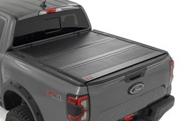 Hard Low Profile Tonneau Cover for Ford Ranger 5 ft. Bed (2019) shown installed — Rough Country 47220500B