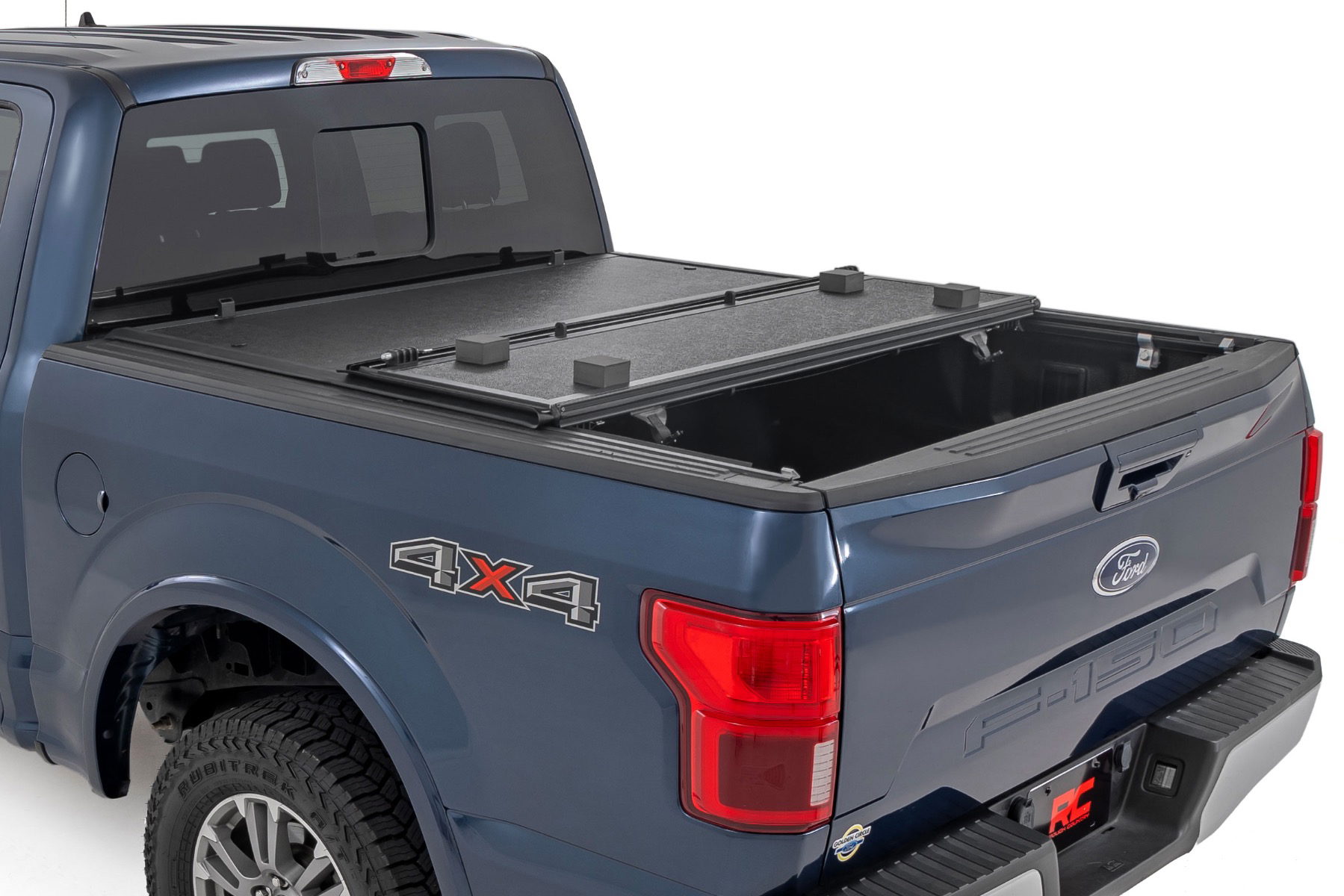 Rough Country Hard Low-Profile Tri-Fold Cover for Ford F-150 5'7" Bed