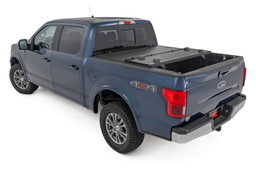 Hard Low Profile Bed Cover for Ford F-150 5ft7in Bed (2021-2025), view 3, Rough Country 47221550B