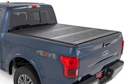 Hard Low Profile Bed Cover for Ford F-150 5ft7in Bed (2021-2025) shown installed, Rough Country 47221550B