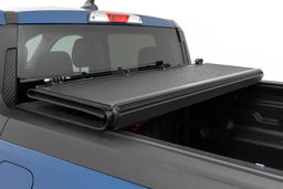 Hard Low-Profile Tri-Fold Bed Cover for 2022-2025 Ford Maverick, view 3, Rough Country 47254500B
