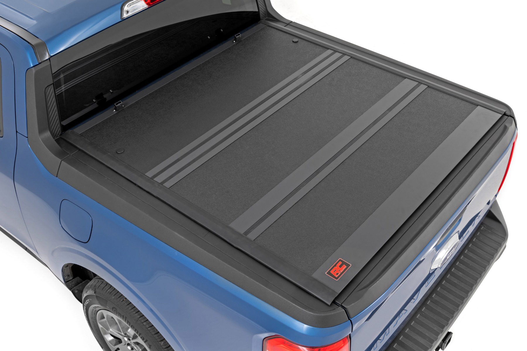 Rough Country Hard Low-Profile Tri-Fold Bed Cover for 2022-2025 Ford Maverick