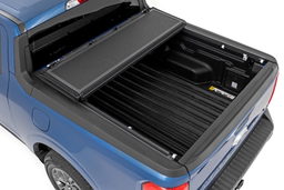 Hard Low-Profile Tri-Fold Bed Cover for 2022-2025 Ford Maverick, Rough Country 47254500B