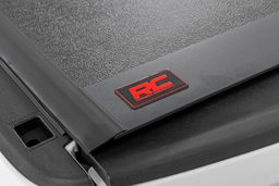 Hard Low-Profile Tri-Fold Tonneau Cover for Ram 1500 (2009-2024), view 5, Rough Country 47319550B