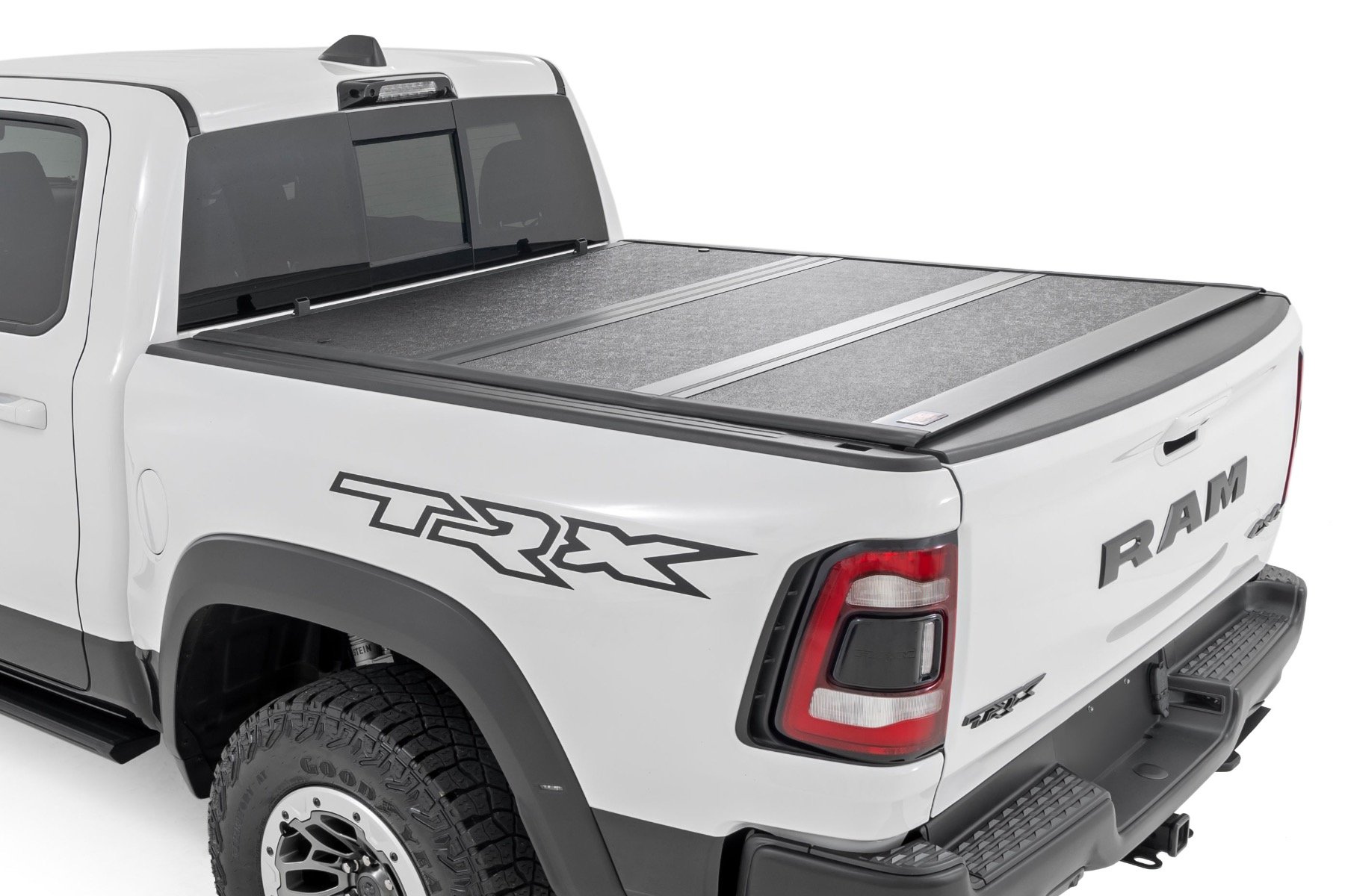 Rough Country Hard Low Profile Tri-Fold Bed Cover for 2019-2025 Ram 1500