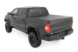 Hard Low-Profile Tri-Fold Bed Cover for Toyota Tundra (2007-2021), view 2, Rough Country 47414550B
