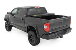 Hard Low-Profile Tri-Fold Bed Cover for Toyota Tundra (2007-2021), view 3, Rough Country 47414550B