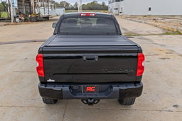 Hard Low-Profile Tri-Fold Bed Cover for Toyota Tundra (2007-2021), view 4, Rough Country 47414550B