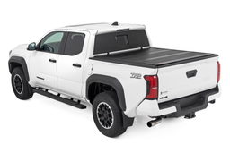 Low-Profile Tri-Fold Bed Cover for 2024 Toyota Tacoma (5' Bed), view 3, Rough Country 47415551B