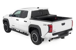 Low-Profile Tri-Fold Bed Cover for 2024 Toyota Tacoma (5' Bed), view 4, Rough Country 47415551B