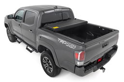 Hard Tri-Fold Bed Cover for 2016–2023 Toyota Tacoma (6' Bed), view 4, Rough Country 47420600B