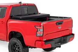 Hard Tri-Fold Bed Cover for Nissan Frontier 5' Bed (2022-2024), view 2, Rough Country 47520551B