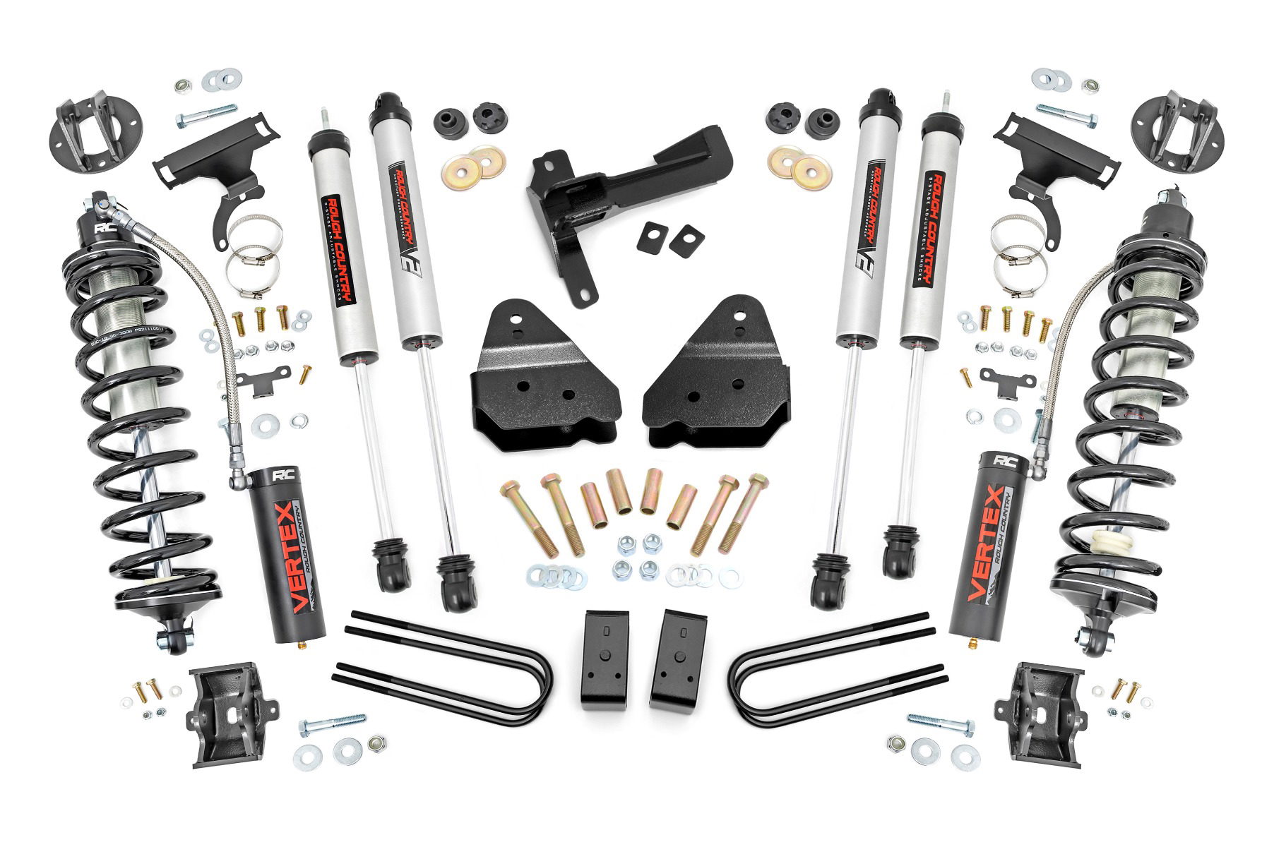 Rough Country 3-Inch Lift Kit with Vertex Coilovers for F-250 Super Duty 4WD