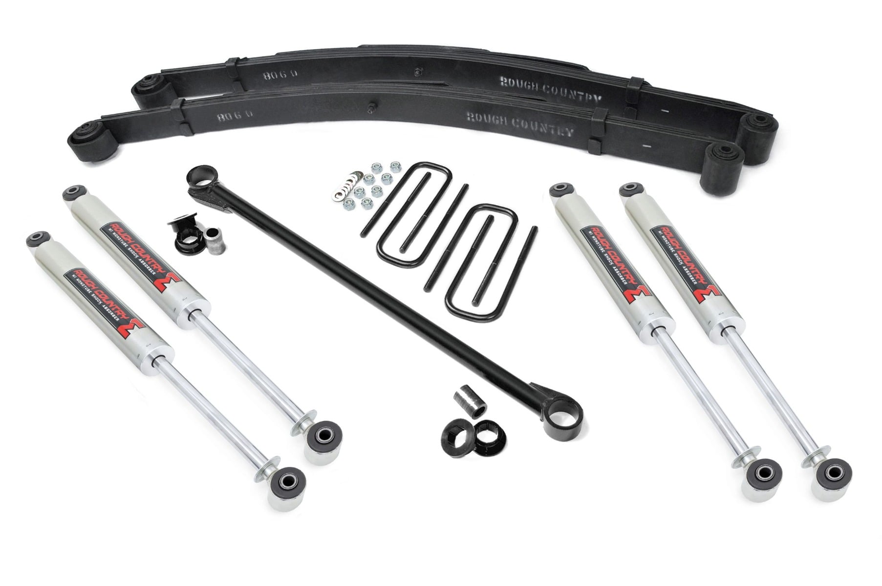 Rough Country 2.5-Inch M1 Leveling Kit with Track Bar for Ford Super Duty
