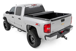 Hard Tri-Fold Bed Cover for Silverado & Sierra 1500 (2007–2013), view 2, Rough Country 49113551
