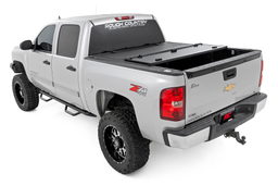 Hard Tri-Fold Bed Cover for Silverado & Sierra 1500 (2007–2013), view 3, Rough Country 49113551