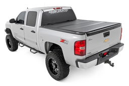 Hard Tri-Fold Bed Cover for Silverado & Sierra 1500 (2007–2013), view 4, Rough Country 49113551