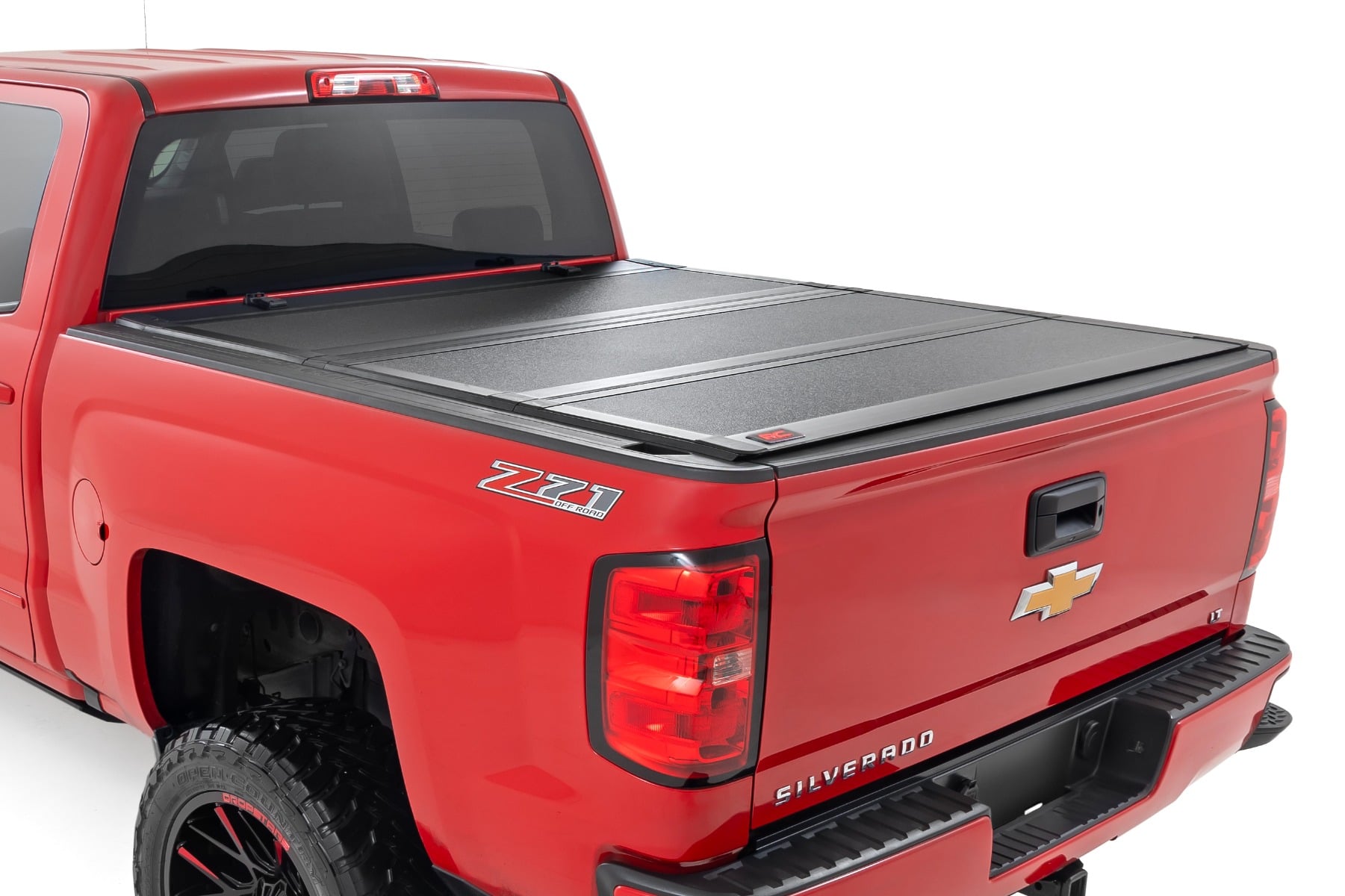 Rough Country Hard Tri-Fold Flip-Up Tonneau Cover