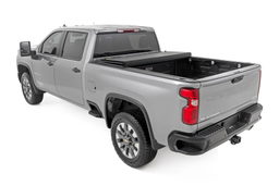 Hard Tri-Fold Flip Up Bed Cover for Silverado/Sierra HD (2020-2025), view 3, Rough Country 49120651