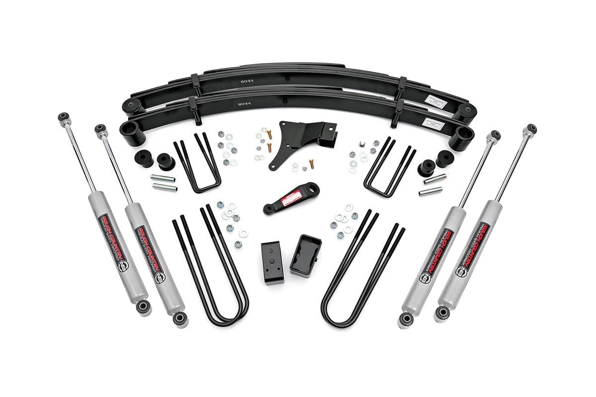 4-Inch Lift Kit with N3 Shocks for Ford F-350 4WD — Rough Country 4918630